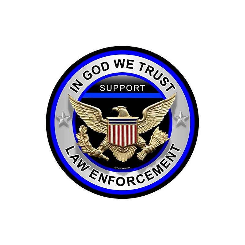 309 ProSticker (One) 4" Patriot Series in God We Trust,