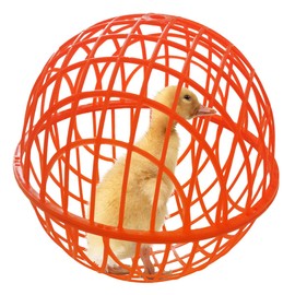 CalorMixs 7.8" Ball-Shaped Movable Pigeon Chick Coop, Little Rabbit Duck Guinea Pig Safe Walking Net,Preventing Dog Bites, Predation by Eagles Wolves Cats Eagles, Pet Safety Cage