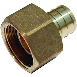 SharkBite 3/4 Inch NPSM Crimp Swivel Adapter, Brass Plumbing Fittings, PEX Pipe, PE-RT, UC530LFA