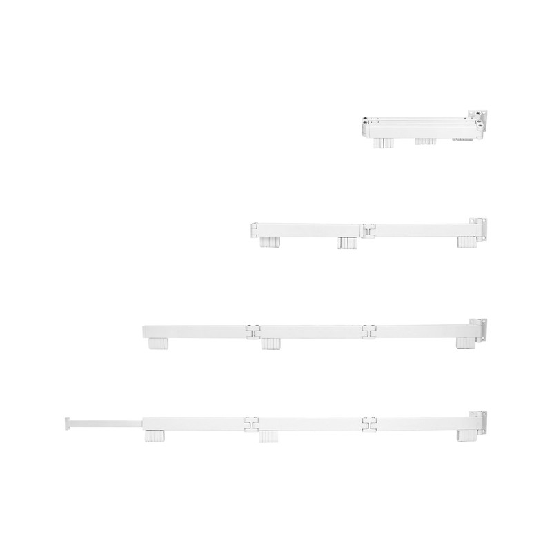 QWORK® Wall-Mounted Clothes Rack 120 cm Foldable Clothes Dryer Wall