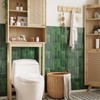 CRE8TIVE 16 Sheets Green Peel and Stick Backsplash for Kitchen