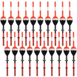 Fishing Floats Bobbers Wood Slip Bobbers Wood Floats Spring Oval Stick Slip Floats for Crappie Catfish Panfish Trout Walleyes Tackle Accessories