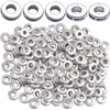 Rondelle Spacer Beads, 200pcs 6mm Flat Round Spacer Beads Metal