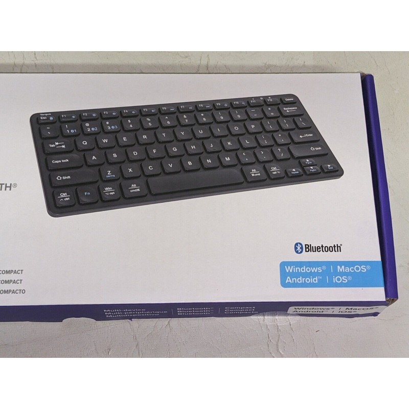 TARGUS AKB862US Compact Multi-Device Bluetooth Antimicrobial Keyboard (4D)