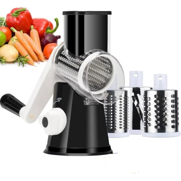 MIXX UNIQ Hand Crank Rotary Cheese Grater - 3 in