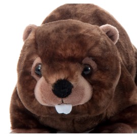 The Petting Zoo Beaver Stuffed Animal, Gifts for Kids, Wild Onez Zoo Animals, Beaver Plush Toy 12 inches