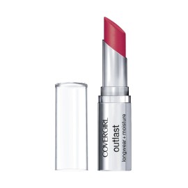 CoverGirl Outlast Longwear Lipstick, Pink Shock, 0.13 Ounce