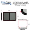 RecPro RV Window | 30" W x 20" H |