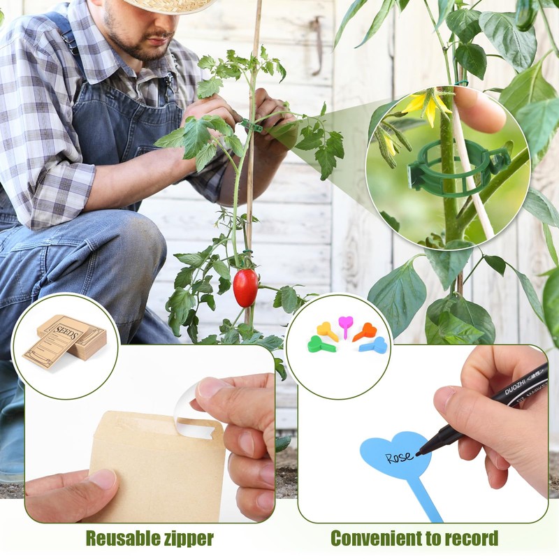 Zenymb Seed box, Seed storage box, Garden seed organizer