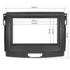 tomzz Audio 2415-147 Double DIN Radio Faceplate Compatible with Ford