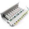 1aTTack.de 367451 Patch Panel CAT5e 8 Port White Distribution Panel
