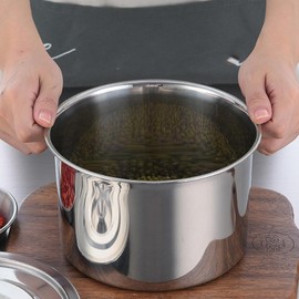 Pomya Stock Pot with Lid, Stainless Steel Pot for Soup, Stew, Seafood, Stew Pot, Soup Seasoning Container, Pot for Cooking (Small 38x38cm/14.96x14.96in), Pomyada2qh7mo84-11