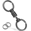 FEGVE Titanium Key Holder, Connector, 360 Degree Rotation, Detachable Quick