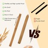 Golyhel 2 PCS Wooden Spurtle Set, 12'' Mixing Stir Stick