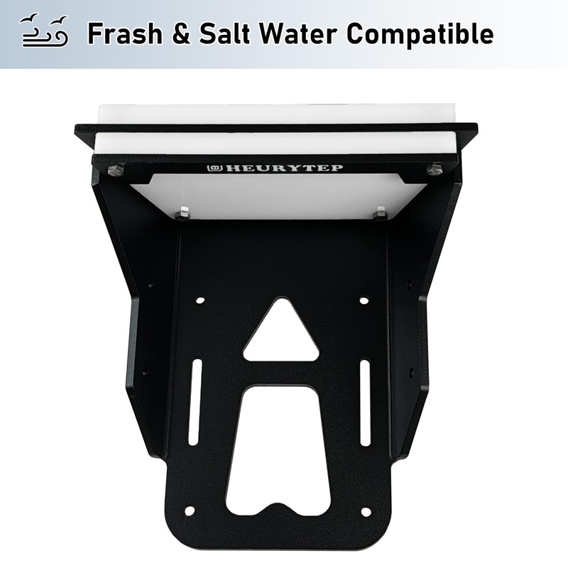HEURYTEP Aluminium Transom Trolling Motor Mount for Kayaks, 5mm Thickness