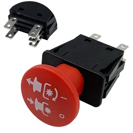 Xghdalk 01545600 00522100 PTO Switch 5 Terminals 430-401 10 AMP for Arens Graely ProMster ztx 260z 34z Zoom 2148XL ZTR 2050 34 Zero 1844 2148 Ikon-XD Deta Series 6201 Red
