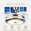 A Million 36” Modern Ceiling Fan Light with Smart Bluetooth