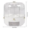 RENFANSHOP 360°Rotating Rice and Grain Dispenser with 6 Compartments -