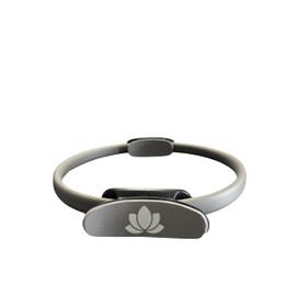 HOLY HEALTH Pilates Fitness Ring 15” – Full Body Toning & Resistance – Comfortable Non-Slip Exercise Circle for Yoga & Pilates – 5 Colors Available (Gray)