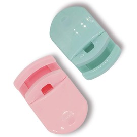 2 rizadores de pestañas portátiles de viaje de plástico con almohadillas para orejas de repuesto para todas las formas de los ojos, sin pellizcar o...