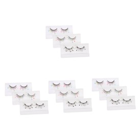 minkissy 4sets Butterfly Sequins Eyelash Extensions Natural Look Fake Lashes Set 3pairs*4