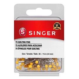 SINGER 00351 - Pasadores para Acolchado de Cabeza de Bola, 75 Unidades