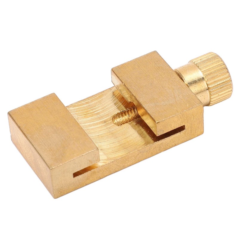 Kadimendium 2Pcs Scribe Ruler Positioning Limit Block Brass Scribe Steel