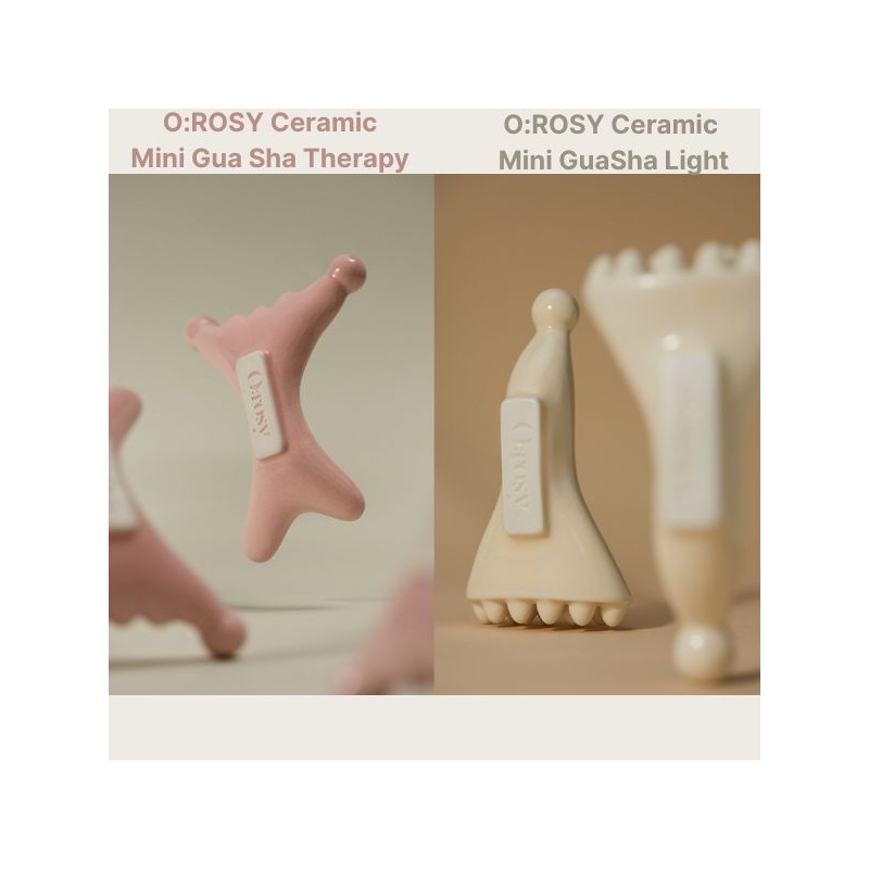 OROSY Ceramic Mini Gua Sha Therapy 1ea, Type:Mini Therapy+Light Set