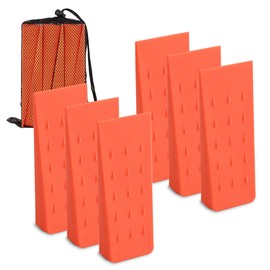 Skyward 6-Pack Orange Spiked Logging Wedges, ABS Plastic (8")