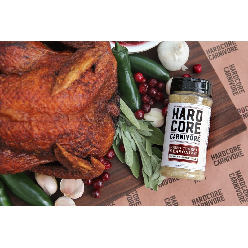 Hardcore Carnivore Limited Edition Fried Turkey Seasoning (11 oz Shaker)