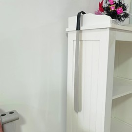 FONHERILI Shoe Horn Long Handle for Men Women Shoehorn for Seniors (Silver & Black, 20.5")