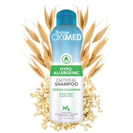 TropiClean OxyMed Hypoallergenic Pet Shampoo, 20-Ounce