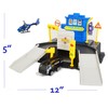 MAGGIE Creative Play Police Garage Set - Complete with Helicopter