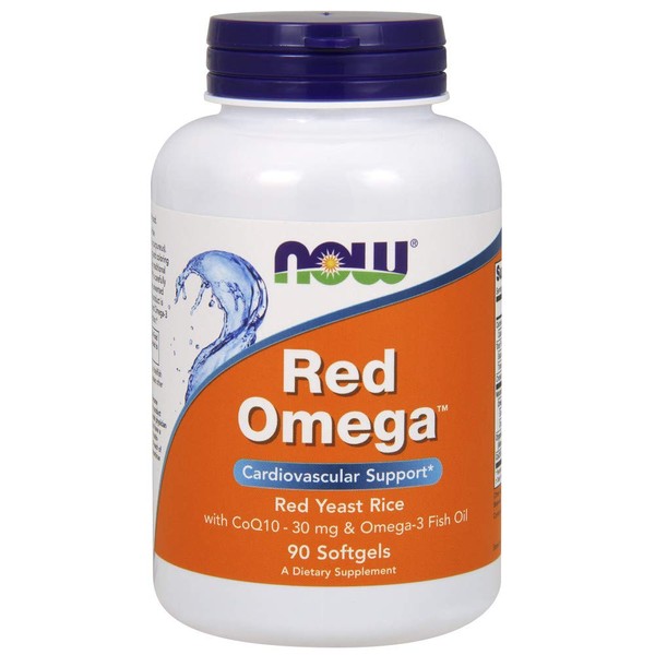 NOW Supplements, Red Omega with CoQ10 30 mg and Omega-3 Fish Oil, 90 Softgels