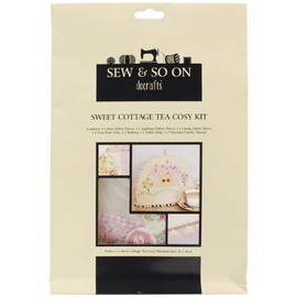 Docrafts Sew and So On Tea Cozy Kit, Sweet Cottage