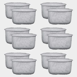 Bewafia 12 Pack of Braun Coffee maker Replacement Charcoal Water Filter for Braun Coffee Maker BRSC004,BrewSense Drip model KF7175, KF6050