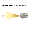 Kyuionty 2 Pack 40 Degree Surface Cleaner Tips, Stainless Steel
