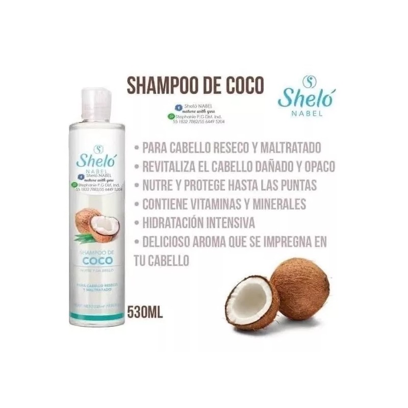 Sheló Nabel Shampoo Concentrado De Ajo Y Acondicionador De Coco