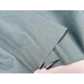 Denim Jeans Fabric Cotton Material Dressmaking Light Upholstery Dressmaking Home Decor - 180cm Wide (Light Blue, 1 Metre)