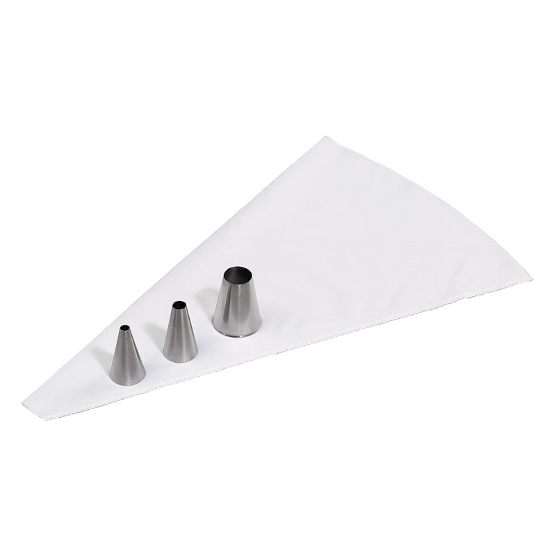 Tala Reuseable Icing Bag with 3 Stainless Steel Open Tip