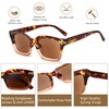 LOUOL READERS Sun Reader for Women Square Reading Sunglasses with