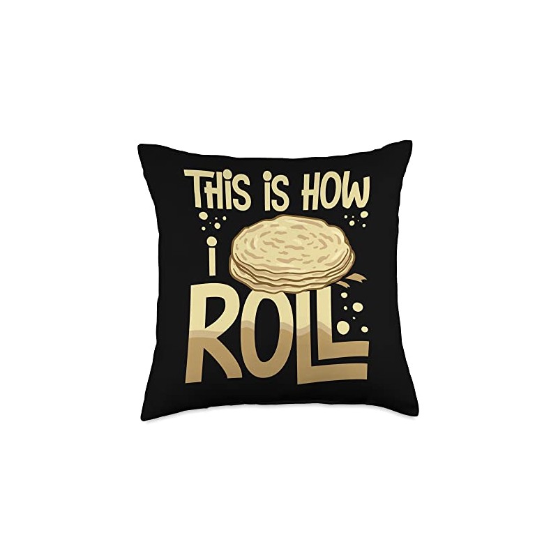 Lefse Norwegian Bread Recipe Maker Flatbread Rolling Throw Pillow