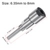sourcing map Milling Cutter Collet Extension Rod Adapter 6.35 mm