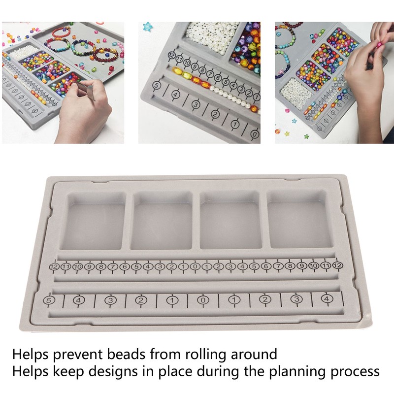Bead Design Mat Flocked Bracelet Beading Board for DIY Bracelet