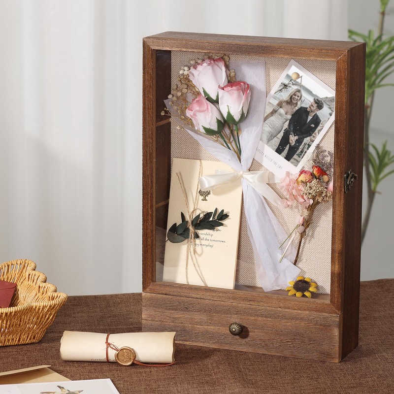Wishtofly Shadow Box Frame 3" Deep, 11x16 Shadow Boxes Display