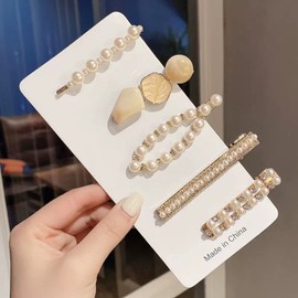 nalaina Hair Clip, Set of 5, Stylish Hair Clip, Hair Accessories, Bangs, Hair Clip, Graduation Ceremonies, School Entrance Ceremonies, Weddings