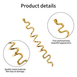 26pcs Gold Hair Accessories Set,Loc Hair,Gold Snake Hair Clips,Hair Jewelry for Women Braids,Festival Accessories Styling Decoration