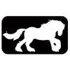 Gypsy Vanner Horse Sticker TP 1300 vinyl 6" Decal