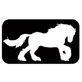 Gypsy Vanner Horse Sticker TP 1300 vinyl 6" Decal