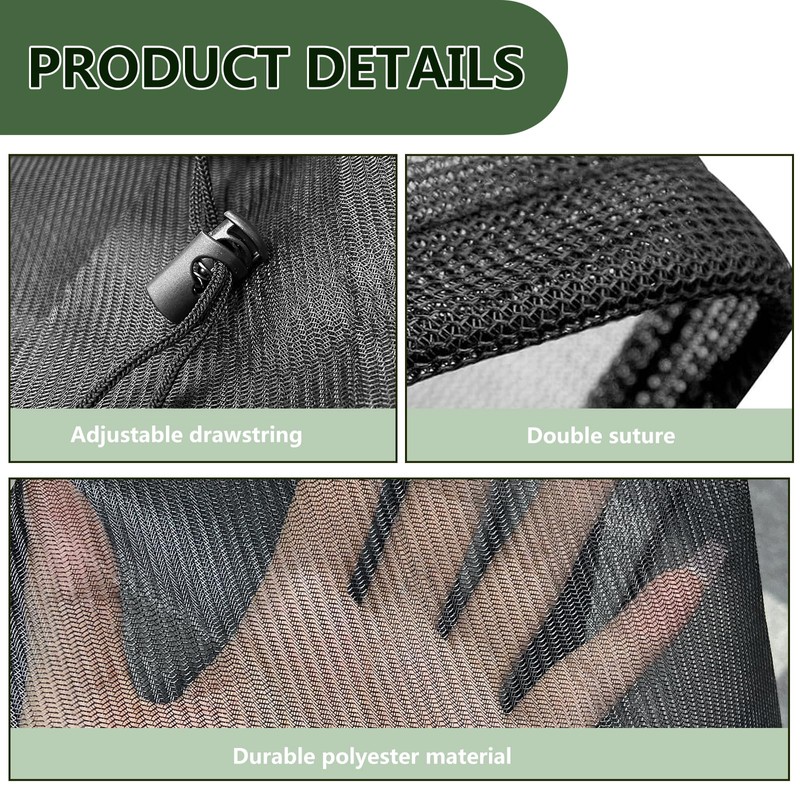 WOUMON Pack of 2 rain butt net, high-quality rain butt